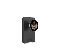 Guitar Wings Roses Distressed Rock and Roll Music PopSockets PopWallet pour MagSafe