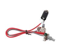 Guitar Wiring Harness for 3/4 String Handmade Box Guitars | Prewired Replacement Kit with Metal Pots | Easy Plug & Play Installation for Builders/Repair