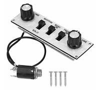 Guitar Wiring Harness | Prewired Control Plate with Loaded Switch & Knobs | Easy Install Replacement for Bass/Electric Guitar | Metal Circuit Board