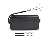 Guitare À 7 Cordes Avec Capuchon En Laiton Micro À Double Bobine Avec Vis Fendues N 8.5KB 14K Micro Électrique Simple Bobinage Alnico 5(Black Bridge)