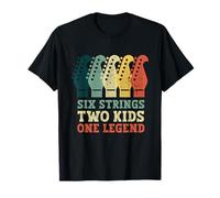 Guitare à six cordes pour enfants One Legend Vintage Fête des pères T-Shirt