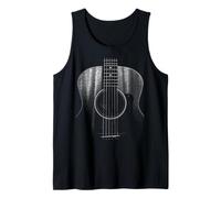 Guitare Acoustique 6 Cordes Design Rock & Roll Débardeur