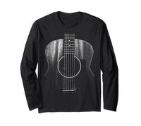 Guitare Acoustique 6 Cordes Design Rock & Roll Manche Longue
