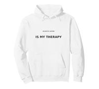 Guitare Acoustique avec Inscription « is My Therapy » Noir Sweat à Capuche