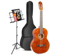 Guitare acoustique classique MAX SoloArt avec pupitre - Marron