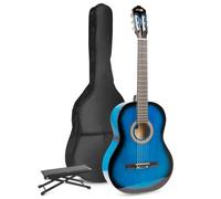 Guitare acoustique classique MAX SoloArt avec repose-pied - Bleu