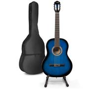 Guitare acoustique classique MAX SoloArt avec support - Bleu