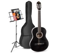 Guitare acoustique classique MAX SoloArt avec support de musique - Noir