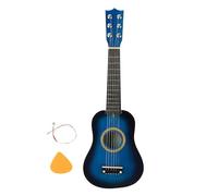Guitare Acoustique en Bois pour Enfants de 21 Pouces, Mini-Guitare Jouet pour Enfants, Instrument de Musique à 6 Cordes en Bois Massif Non Toxique avec plectre, idéal pour Les