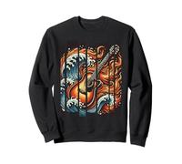 Guitare Acoustique Fire Waves - pour Homme, Femme, Enfant Sweatshirt