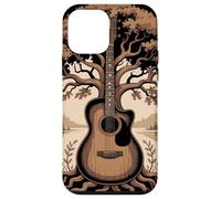 Guitare Acoustique Fusion Arbre Lac Forêt Musique Nature Coque pour iPhone 12 Mini