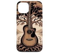 Guitare Acoustique Fusion Arbre Lac Forêt Musique Nature Coque pour iPhone 13