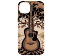 Guitare Acoustique Fusion Arbre Lac Forêt Musique Nature Coque pour iPhone 14 Plus
