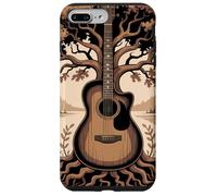 Guitare Acoustique Fusion Arbre Lac Forêt Musique Nature Coque pour iPhone 7 Plus/8 Plus