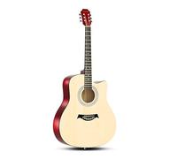 Guitare Acoustique Guitares Acoustiques Dreadnought Avec Cordes De Rechange Sac De Performance Surface Mate Guitare En Bois De 41 Pouces Adaptée For Jouer Avec Chanter(Natural)