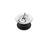 Guitare Acoustique Ink Splash Notes de Musique PopSockets PopGrip Adhésif