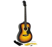 Guitare acoustique Martin Smith avec cordes de guitare, plectres de guitare et sangle de guitare