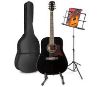 Guitare acoustique MAX SoloJam avec musique et support - Noir
