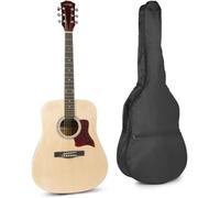 Guitare acoustique MAX SoloJam - Bois clair, cordes en acier - Starter pack complet