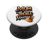Guitare Acoustique Mom of A Treble Maker PopSockets PopGrip Adhésif