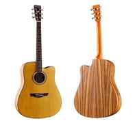 Guitare Acoustique Pan Coupé, Concert Acustica De 41 Pouces Avec Kit Complet, For Débutants, Artistes Et Passionnés(Natural-A)