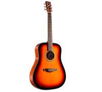 Guitare Acoustique Pour Adultes Débutants, Guitare Acoustique Classique De 104 Cm Avec Housse Pour Musiciens Et Passionnés(Sunset yellow)