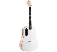 LAVA MUSIC - LAVA ME PLAY 36'' - Guitare électro acoustique folk Light Peach/Frost White avec housse