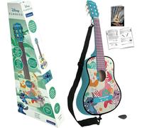 Guitare acoustique Stitch - 6 Cordes Nylon, 78 cm, Guide apprentissage, médiator, sangle violet TU