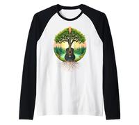 Guitare acoustique Tree of Life Lake & Forest Nature Guitariste Manche Raglan
