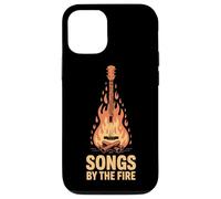 Guitare au feu de Camp Songs by The Fire Fire Guitare Acoustique Coque pour iPhone 12/12 Pro