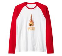 Guitare au feu de Camp Songs by The Fire Fire Guitare Acoustique Manche Raglan