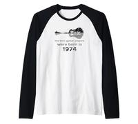 Guitare avec Paysage Best Guitar Players 1974 Manche Raglan