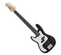 Guitare Basse 3/4 LA pour Gaucher(ère) s par Gear4music, Noir | Pour jeunes gauchers débutants, bois légers pour le confort, son grave clair et percutant, câble jack et housse gratuits