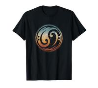 Guitare basse Clé de fa Yin Yang pour le bassiste T-Shirt
