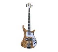 Guitare basse électrique à corps solide, bois exotique avec construction manche traversant, 4 cordes pleine taille for rock classique (Bajo Eléctrico)