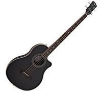 Guitare Basse Électro-Acoustique Roundback par Gear4music, Noir