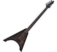 Guitare Basse Harlem V par Gear4music, Trans Black
