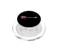 Guitare Basse Lake Shadow Love Reflection Silhouette Métal PopSockets PopGrip pour MagSafe