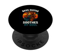 Guitare Basse Soothes My Soul Design rétro PopSockets PopGrip Adhésif