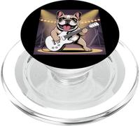 Guitare Bulldog français Star Rock Roll Bouledogue français PopSockets PopGrip pour MagSafe