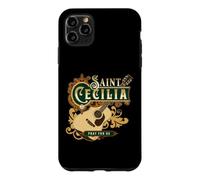 Guitare catholique St Cecilia de Rome Patron de la Musique Coque pour iPhone 11 Pro Max