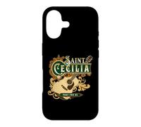 Guitare catholique St Cecilia de Rome Patron de la Musique Coque pour iPhone 17