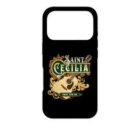 Guitare catholique St Cecilia de Rome Patron de la Musique Coque pour iPhone 17 Pro