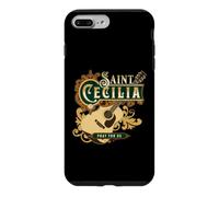 Guitare catholique St Cecilia de Rome Patron de la Musique Coque pour iPhone 7 Plus/8 Plus
