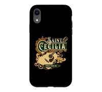 Guitare catholique St Cecilia de Rome Patron de la Musique Coque pour iPhone XR