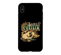 Guitare catholique St Cecilia de Rome Patron de la Musique Coque pour iPhone XS Max