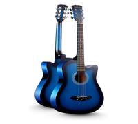 Guitare Classique À Cordes Acier, Taille Standard 38 Pouces, Kit For Débutant Avec Housse, Cordes, Médiators, Guitare De Voyage Portable, 10 Couleurs(D)