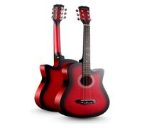 Guitare Classique À Cordes Acier, Taille Standard 38 Pouces, Kit For Débutant Avec Housse, Cordes, Médiators, Guitare De Voyage Portable, 10 Couleurs(B)