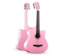 Guitare Classique À Cordes Acier, Taille Standard 38 Pouces, Kit For Débutant Avec Housse, Cordes, Médiators, Guitare De Voyage Portable, 10 Couleurs(A)