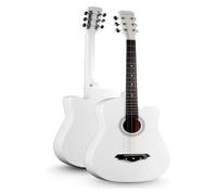 Guitare Classique À Cordes Acier, Taille Standard 38 Pouces, Kit For Débutant Avec Housse, Cordes, Médiators, Guitare De Voyage Portable, 10 Couleurs(G)